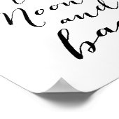 Black And White I love you Posterプリント8.5x11 ポスター (角)