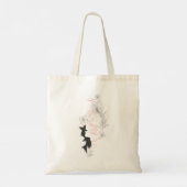 Black and White koi fish トートバッグ (裏面)