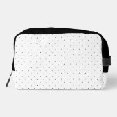 Black And White Laurel Monogram Polka Dot Pattern ドップキット (裏面)