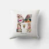 Black and White Letter M Photo Collage クッション (裏面)