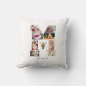 Black and White Letter M Photo Collage クッション (正面)