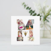 Black and White Letter M Photo Collage 案内状 (スタンド正面)