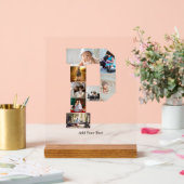 Black and White Letter P Photo Collage アクリルサイン (ウェディング)