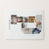 Black and White Letter P Photo Collage ジグソーパズル (横)