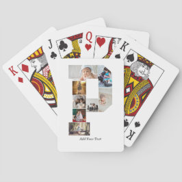 Black and White Letter P Photo Collage トランプ