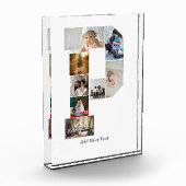 Black and White Letter P Photo Collage フォトブロック (左)