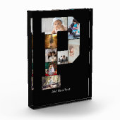 Black and White Letter P Photo Collage フォトブロック (左)