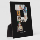 Black and White Letter P Photo Collage フォトプラーク (側面)