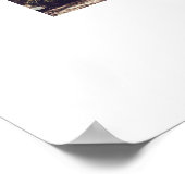 Black and White Letter P Photo Collage ポスター (角)