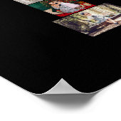 Black and White Letter P Photo Collage ポスター (角)