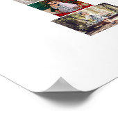 Black and White Letter P Photo Collage ポスター (角)