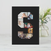 Black and White Letter S Photo Collage シーズンカード (スタンド正面)