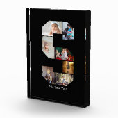 Black and White Letter S Photo Collage フォトブロック (右)