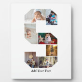 Black and White Letter S Photo Collage フォトプラーク (正面)