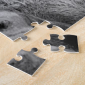 black and white lion ジグソーパズル (側面)