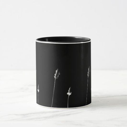 black and white minimal - Tasse / Kaffeebecher マグカップ (中央)