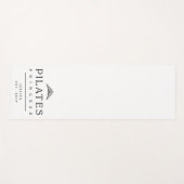 Black and White Minimalist Custom Pilates Princess ヨガマット (正面(横))