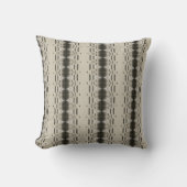 Black and White Minimalist throw pillow クッション (正面)