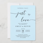 Black And White Minimalist Wedding  招待状 (正面)