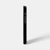  Black and White Modern Monogram  iPhoneケース (左側面)