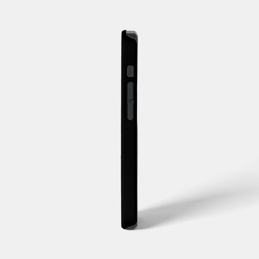  Black and White Modern Monogram  iPhoneケース (左側面)