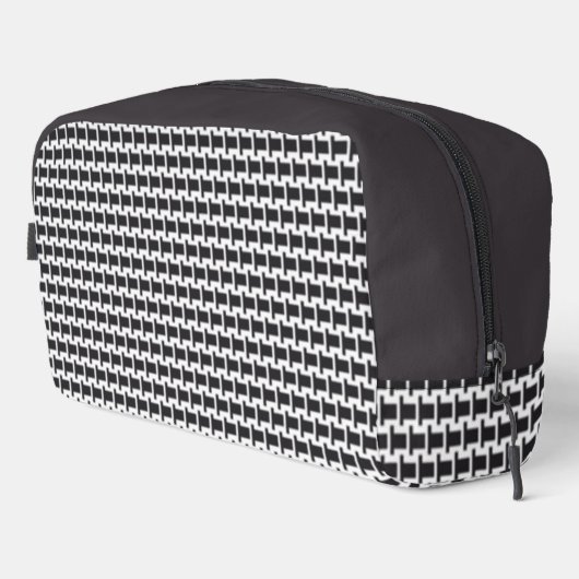 Black and White Modern Print Dopp Kit ドップキット (右コーナー)