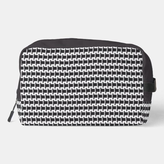 Black and White Modern Print Dopp Kit ドップキット (裏面)