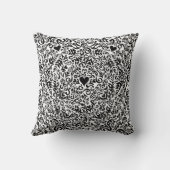 Black and White Monogram クッション (裏面)