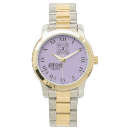 Black and White Monogram and Name 腕時計