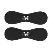 black and white monogram personalized inital 野球ボール (パネル)