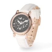 Black and White Mother's Day 腕時計 (傾斜)