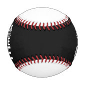 Black and White Motivational Saying Inspirational 野球ボール (正面)