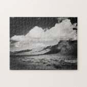 Black and White Mountain Landscape Photography ジグソーパズル (横)