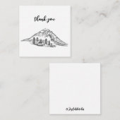 Black and white mountain note card ノートカード (正面/裏面)