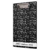 Black and white music notes クリップボード (左)