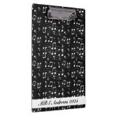 Black and white music notes クリップボード (右)