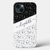Black and white musical personalized Case-Mate iPhoneケース (裏面)
