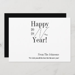 Black and White New Year's Eve シーズンカード
