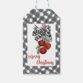 Black and White Noël ギフトタグ (正面)