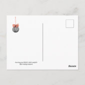 Black and White Noël Simple ポストカード (裏面)