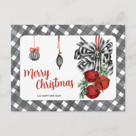 Black and White Noël Simple ポストカード