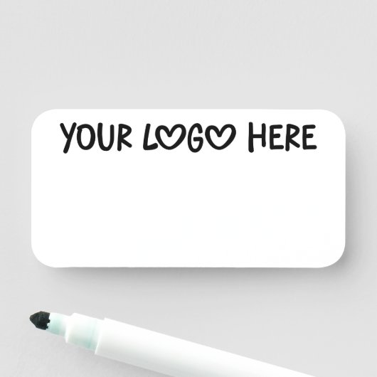 Black and White One Line Business Logo 名札 (インサイチュ)