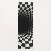 Black and White Optical Illusion Tunnel ヨガマット (正面)