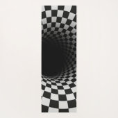 Black and White Optical Illusion Tunnel ヨガマット (裏面)