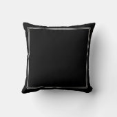 Black and White Palm Palmetto Tree Monogram クッション (裏面)