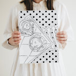 Black and White Paris Bistro Hallway Poster ポスター<br><div class="desc">Beautifully hand-drawn Paris postcard featuring coffee at a Paris bistro table. Playful art prints for your home to remind you of your travels or just make you smile!</div>
