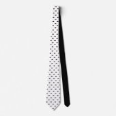 Black and White Pattern Custom Necktie ネクタイ (正面)