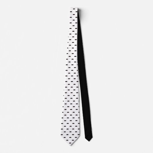 Black and White Pattern Custom Necktie ネクタイ (正面)