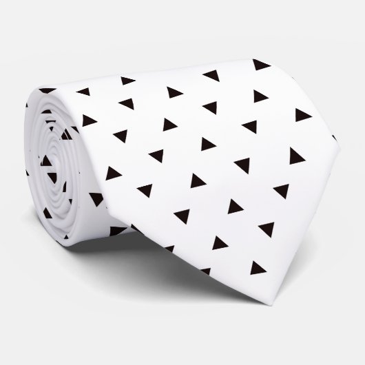 Black and White Pattern Custom Necktie ネクタイ (ロール)