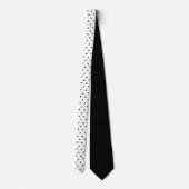 Black and White Pattern Custom Necktie ネクタイ (裏面)